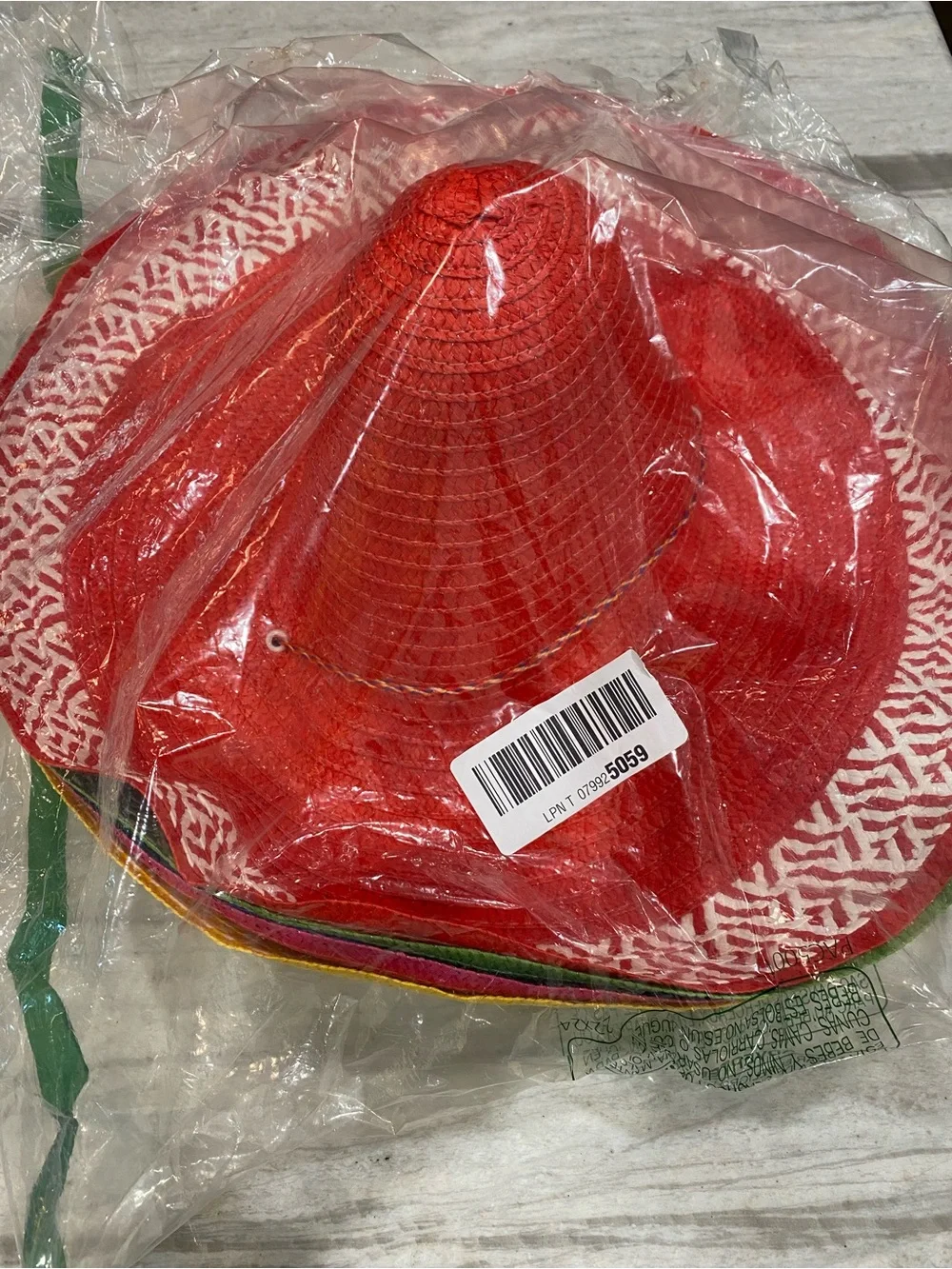 BRAND NEW IN BAG lot of 5 Festive Sombrero Hats